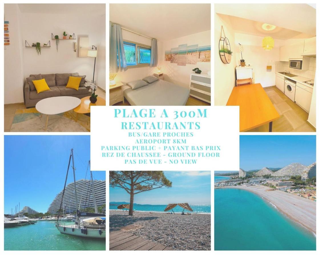 Superbe appartement à 300m de la plage, RDC - FAME MARINA BAIE DES ANGES Villeneuve-Loubet Exterior foto